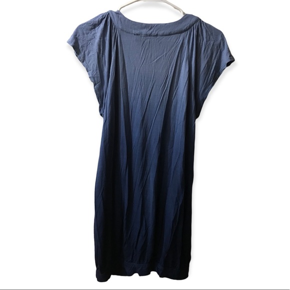 Apt. 9 Ombré Crochet Tunic Top, Boho Dip Dye Long Ombre Stretch Beach Blue Large - Picture 4 of 13